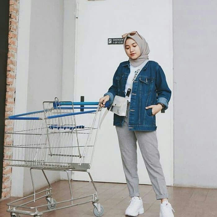 style baggy pants hijab