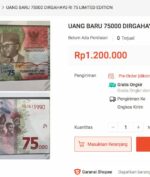 Uang Baru Rp75 Ribu di-Resell Secara Online, Harganya Tembus Jutaan Rupiah!