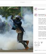 Helm ARAI Salah Satu Demonstran Omnibus Law Curi Perhatian Netizen!