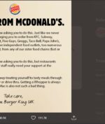 Burger King Suruh Pelanggannya Pesan McDonald's, Kenapa?
