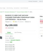 Penting Gak Penting : Mini Vacuum Cleaner, 200 Ribu Saja!