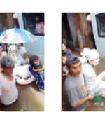 Banjir Gak Jadi Halangan Untuk Pasangan Ini Menikah