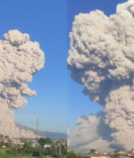 Gunung Sinabung Meletus, Kolom Abu Capai Ketinggian 5.000 Meter