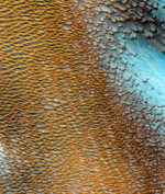 NASA Perlihatkan Bukit Pasir Biru di Mars