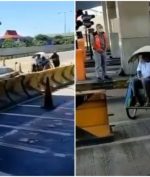 Becak Masuk Tol Surabaya-Gresik, Sempat Melintas Sejauh 2,6 Kilometer