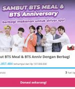Donasi ARMY Untuk Ojol Sudah Tembus IDR 200 Juta!