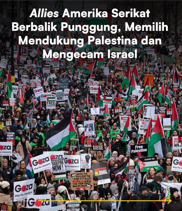 Allies Amerika Serikat Berbalik Punggung, Pilih Dukung Palestina dan Kecam Israel
